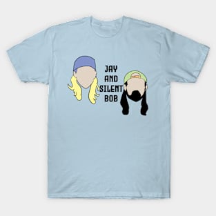 Retro Jay and Silent Bob Fan Art Design T-Shirt